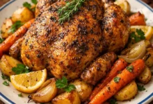 طريقة عمل الدجاج المشوي بالخضار: أسرار التتبيلة والطعم المثالي