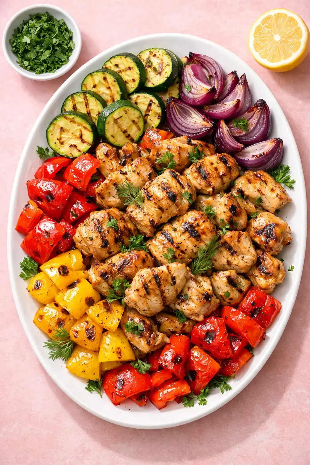 طريقة عمل الدجاج المشوي بالخضار للرجيم: وجبة صحية بخطوات بسيطة وتتبيلة شهية