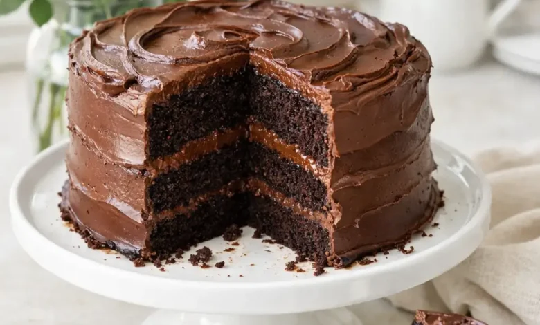 طريقة عمل كيكة الشوكولاتة البسيطة بمقادير اقتصادية وخطوات سهلة
