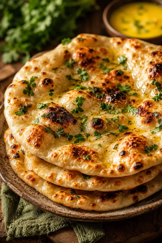 خطوة بخطوة.. طريقة تحضير خبز النان الهندي بالثوم
