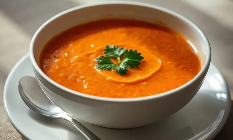 طريقة عمل شوربة العدس بالطماطم: وصفة دافئة ومشبعة بخطوات سهلة