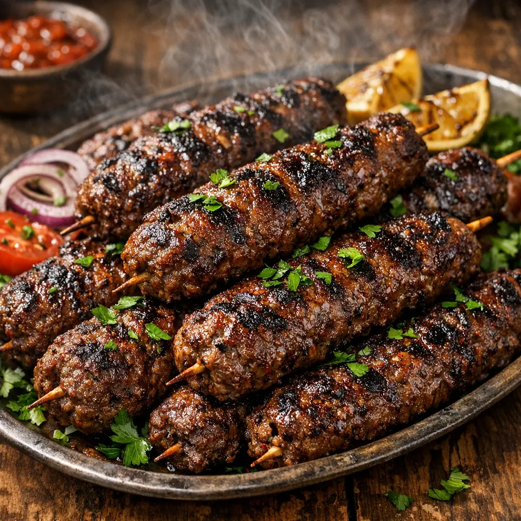 ما الأطباق التي تقدم مع الكفتة المشوية في البيت؟