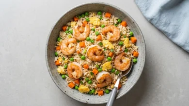 طريقة عمل الأرز بالجمبري بأسهل خطوات وطعم رائع