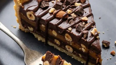 طريقة عمل تارت سنيكرز بالكراميل - ألذ حلى منزلي خطوة بخطوة